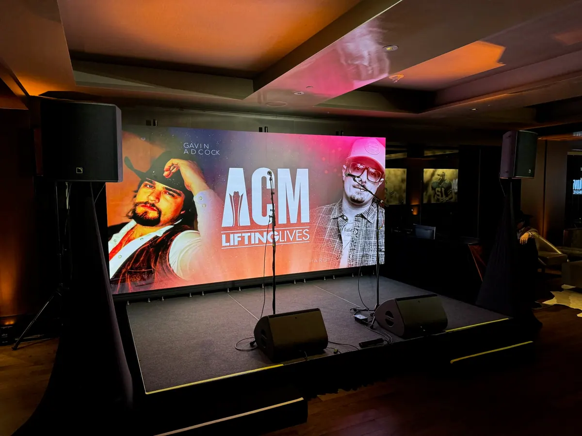 LED wall for an ACM event
