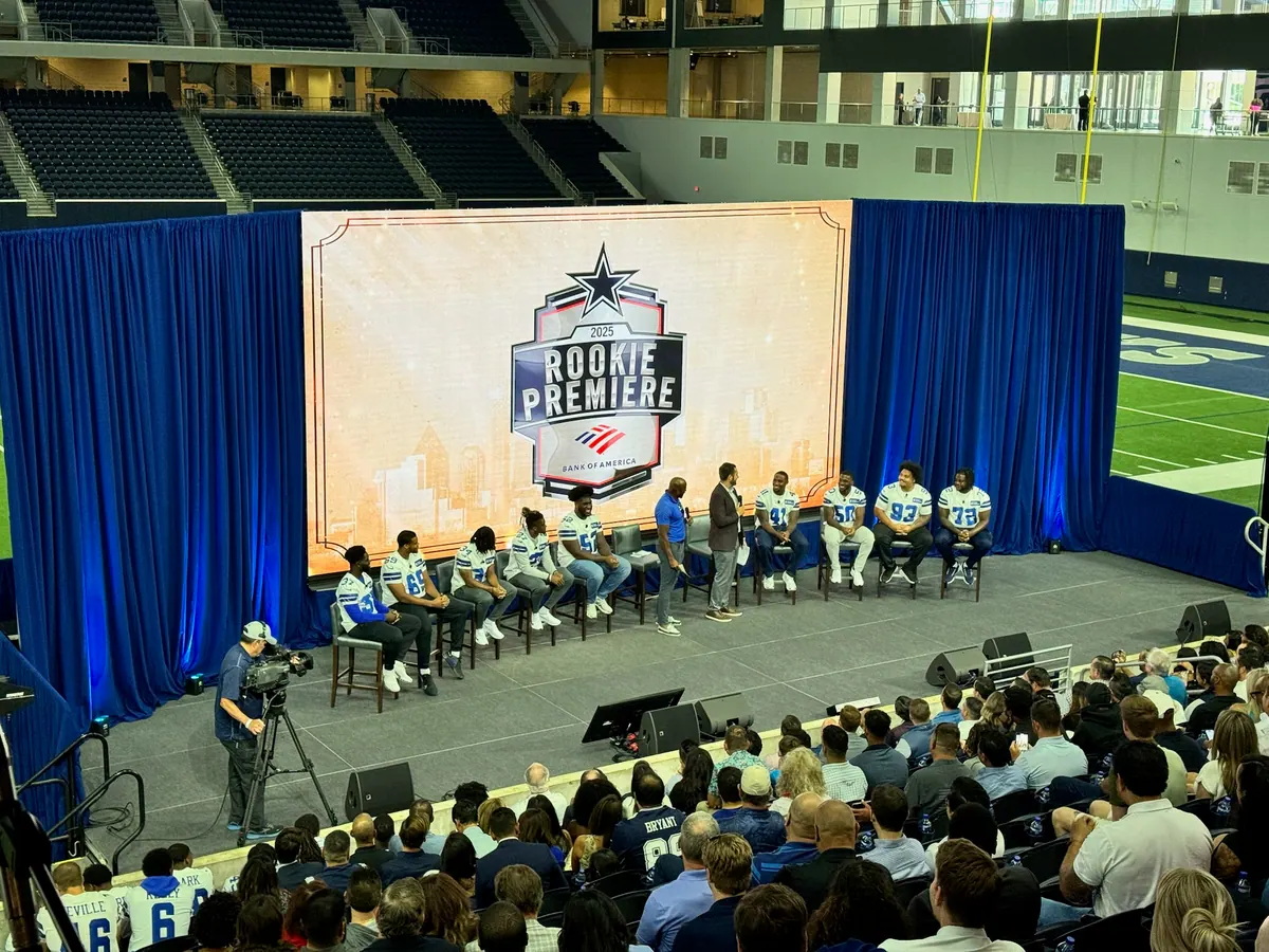 Player panel, audience view, Ford Center at The Star