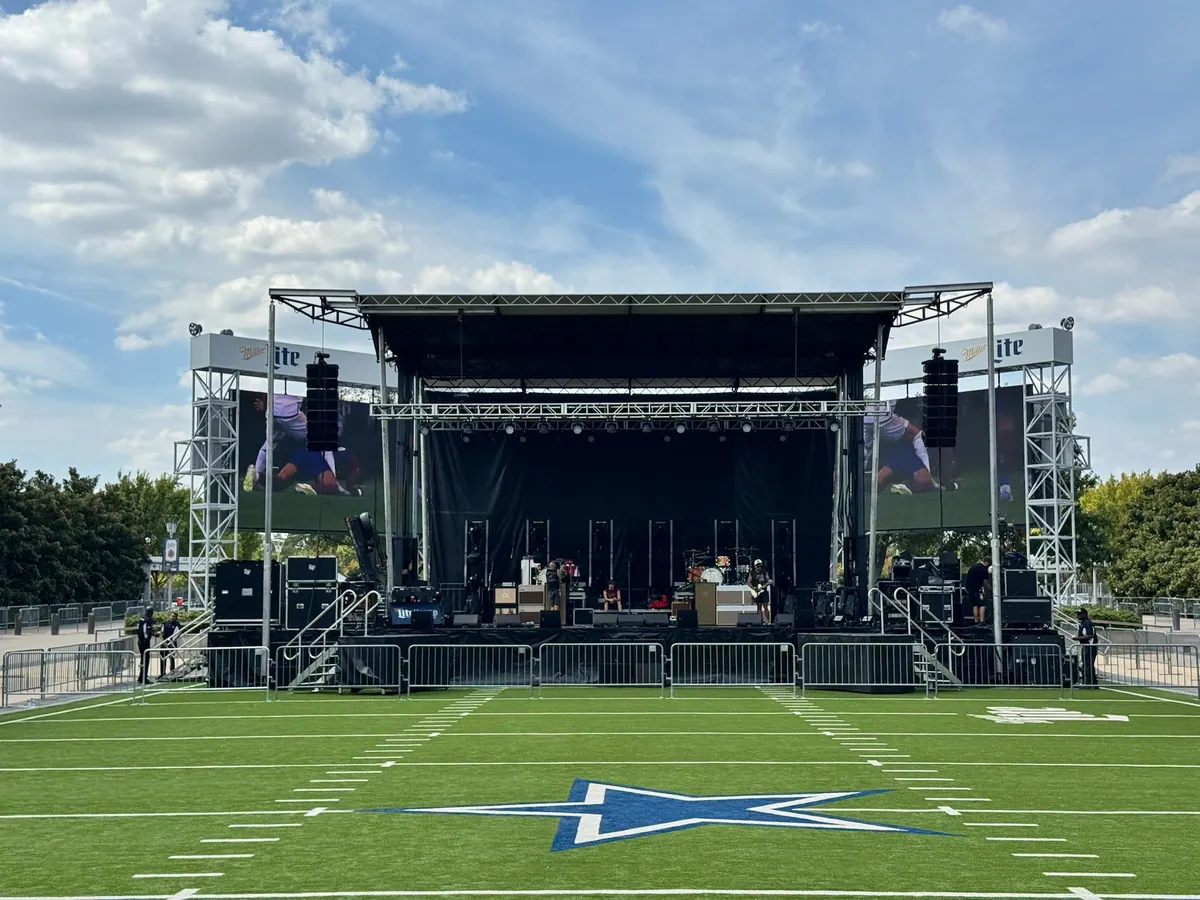 Outdoor concert stage, The Star in Frisco